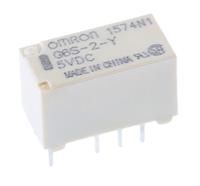 g6s-2-y-dc5 Omron PCB Mount Signal Relay, 5V dc Coil, 2A Switching Current, DPDT