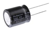 500bxc22mefc18x20 Rubycon 22μF Aluminium Electrolytic Capacitor 500V dc, Radial, Through Hole - 500BXC22MEFC18X20