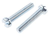 546-6405 RS PRO Slot M6  Cheese Head Steel Machine Screws DIN 84 x 30.0mm