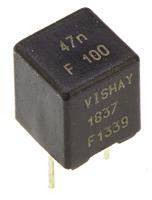 mkp1837347011 Vishay 47nF Polypropylene Capacitor PP 63 V ac, 100 V dc ±1% Tolerance Through Hole MKP 1837 Series