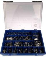 hgsab2 HI-GRIP 76 Piece Stainless Steel Worm Drive Hose Clip Kit, 9.5 → 12mm and 35 → 50mm Inside Diameter