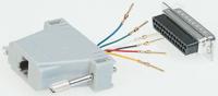 12038025-50 Roline D Sub Adapter Male 25 Way D-Sub to Female RJ45