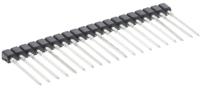d01b99520-42 HARWIN D01 Series Straight Through Hole Mount PCB Socket, 20-Contact, 1-Row, 2.54mm Pitch, Wire Termination