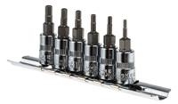262-0218 RS PRO 6-Piece Imperial 1/4 in Bit Socket Set , Tamperproof Hex Bit