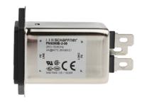 fn9260b-2-06 Schaffner 2A, 250 V ac Male Panel Mount IEC Inlet Filter FN9260B-2-06, Faston 2 Fuse