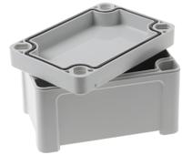 ta-090706-enclosure Fibox TEMPO Series Grey ABS Enclosure, IP65, Grey Lid, 95 x 65 x 60mm