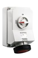 5113a MENNEKES Switchable IP67 Industrial Interlock Socket 3PN+E, Earthing Position 6h, 63A, 400 V