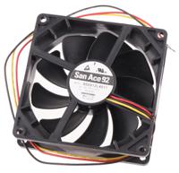 9s0912l4011 Sanyo Denki San Ace 9S Series Axial Fan, 12 V dc, DC Operation, 49.8m³/h, 840mW, 70mA Max, 92 x 92 x 25mm