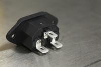 488-191 RS PRO C14 Panel Mount IEC Connector Male, 10A, 250 V