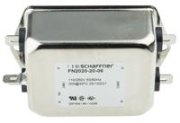 fn2020-20-06 Schaffner, FN2020 20A 250 V ac/dc 400Hz, Chassis Mount EMI Filter, Fast-On, Single Phase