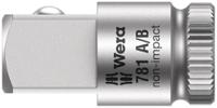 05042670001 Wera 1/4 in Square Socket Adapter, 25.2 mm Overall