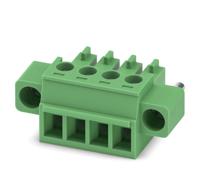 1827729 Phoenix Contact, 3.81mm Pitch, MC 1.5/ 4-STF-3.81, 4 Way, , Pluggable Terminal Block, Plug, Cable Mount, Screw