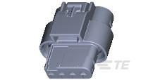 1-1456426-5 TE Connectivity, CPA Automotive Connector Socket Black 4 Way, Crimp Termination