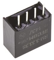 rm-3333s Recom RM DC-DC Converter, 3.3V dc/ 76mA Output, 2.97 → 3.63 V dc Input, 0.25W, Through Hole, +85°C Max Temp