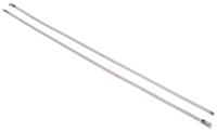 123-5037 RS PRO Cable Tie, Roller Ball, 360mm x 4.6 mm, Silver Stainless Steel, Pk-100
