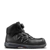 v2520 V12 Footwear Valiant IGS Black Fibreglass Toe Capped Men's Safety Boots, UK 6.5, EU 40