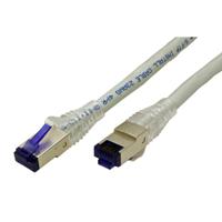 21150875-2 Roline, 90m Cat6a, Grey RJ45 to Male RJ45 Male, S/FTP Shielded, Terminated PVC Sheath
