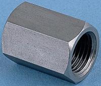 1855-17-17 Legris Stainless Steel Pipe Fitting, Straight Hexagon Coupler, Female G 3/8in x Female G 3/8in