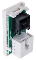 k5887-whi MK Electric Logic Plus Series RJ11 Connector Straight