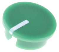 465-9410 RS PRO 19mm Green Potentiometer Knob Cap for 6.4mm Shaft