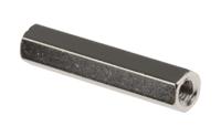 222-430 RS PRO Standoff, M3 x M3 Thread, 25mm Body, Brass, Female/Female