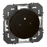 600535 Legrand 6005 Black Plug Socket, 2 Poles, 16A, Indoor Use