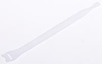 130-00021-textie-m-pa66pp-wh HellermannTyton Cable Tie, Hook and Loop, 200mm x 12.5 mm, White PA (Loop), PE (Hook), Pk-10