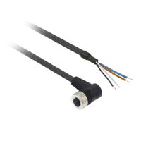xzcp1241l5 Telemecanique Sensors Right Angle Female 4 way M12 to Unterminated Sensor Actuator Cable, 5m