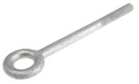 124-4836 RS PRO Galvanised Metal Eye Bolt, M12 Thread, 50mm Thread Length, 24mm Internal Eye Diameter, 48mm Outer Eye Diameter