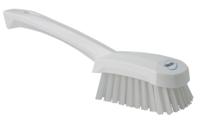 41925 Vikan Hard Bristle White Scrubbing Brush, 36mm bristle length, Polyester bristle material