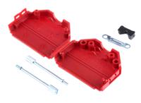 mhdppk25-r-k MH Connectors MHDPPK-SLIM Series Polyamide D Sub Backshell, 25 Way, Strain Relief