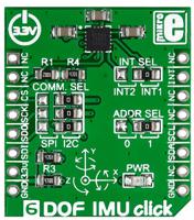 mikroe-1941 MikroElektronika 6DOF IMU Click Inertial Measurement Unit (IMU) - 6 DoF MikroBus Click Board for MAX21105