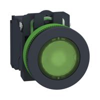 xb5fw33g5 Schneider Electric Harmony Series Illuminated Push Button Complete Unit, Panel Mount, 30mm Cutout, SPDT