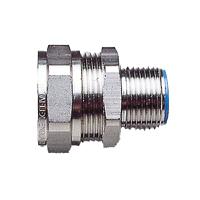 7tca296020r0204-sp25m25m Adaptaflex Swivel, Conduit Fitting, 25mm Nominal Size, M25, Brass, Silver IP65 rating