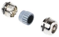 53112250 Lapp SKINTOP Series Metallic Nickel Plated Brass Cable Gland, PG21 Thread, 11mm min., 18mm max., IP68