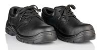 r102-08 RS PRO Unisex Black Steel Toe Capped Safety Shoes, UK 8, EU 42