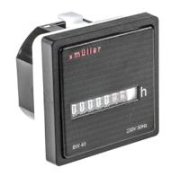 bw-4028-230v Muller BW40 Hour Meter, 5 Digit, 230 V ac