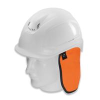 9790075 uvex Polyester Orange Hard Hat Neck Guard, Asphalt Work, Bricklaying, Bridge, Concrete, Demolition, Elevated Highway