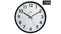 11361 Orium Black Analog Wall Clock, 30cm Diameter