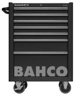 1475k7black Bahco 7 Drawer Solid Steel Wheeled Tool Trolley