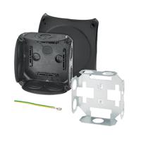 dk-0600-v HENSEL DK Series Black Polypropylene Terminal Box, IP66, 0 Terminals, 77 x 130 x 130mm