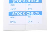 450-6215 RS PRO Adhesive Pre-Printed Adhesive Label-Stock Check-. Quantity: 140