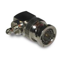 112179 Amphenol RF Plug Cable Mount BNC Connector, Crimp Termination, Right Angle Body