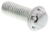 szm0412-z System Zero Zinc Plated Flange Button Steel Tamper Proof Security Screw, M4 x 12mm