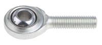 198-9083 RS PRO M8 x 1.25 Male Steel Rod End, 8mm Bore, 53mm Long, Metric Thread Standard, Male Connection Gender