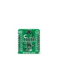 mikroe-4948 MikroElektronika 3D Hall 9 Click Hall Effect Sensor Add On Board for ALS31300 mikroBUS Socket