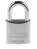 80ti45-ka8011 ABUS Key Weatherproof Titanium Weatherproof Padlock, 8mm Shackle, 45mm Body