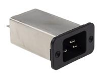 b84771m0016a000 EPCOS 16A, 250 V ac/dc Panel Mount IEC Inlet Filter B84771M0016A000, Tab