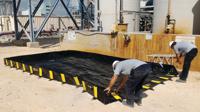 jen28502bl Justrite PVC Coated Fabric Spill Berm for Spill Control, 1120.6g Capacity