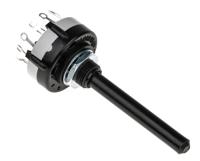 ck1030 Lorlin, 6 Position DPST Rotary Switch, 150 mA@ 250 V ac, Solder Tab